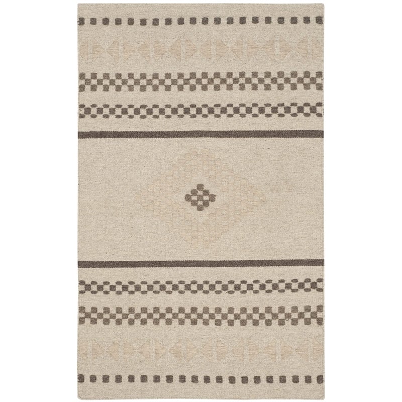 Safavieh Dhurries Natural Contemporary Rug - 3' x 5'