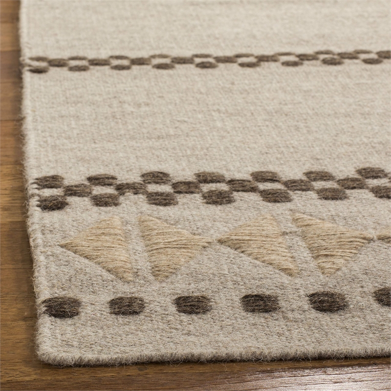 Safavieh Dhurries Natural Contemporary Rug - 8' x 10'