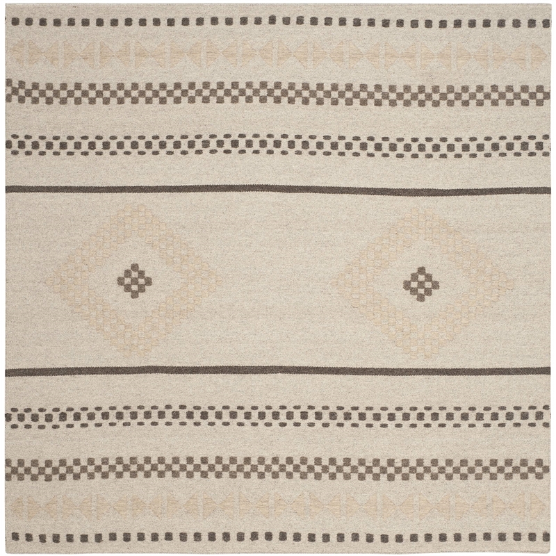 Safavieh Dhurries Natural Contemporary Rug - Square 6'