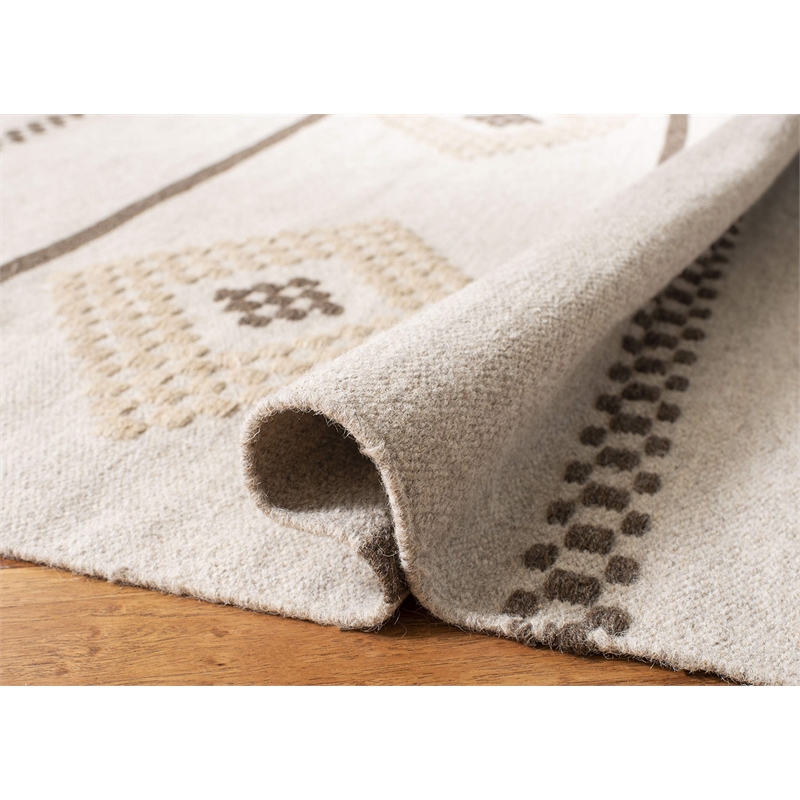 Safavieh Dhurries Natural Contemporary Rug - Square 6'