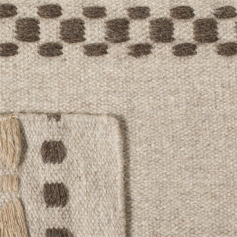 Safavieh Dhurries Natural Contemporary Rug - Square 6'