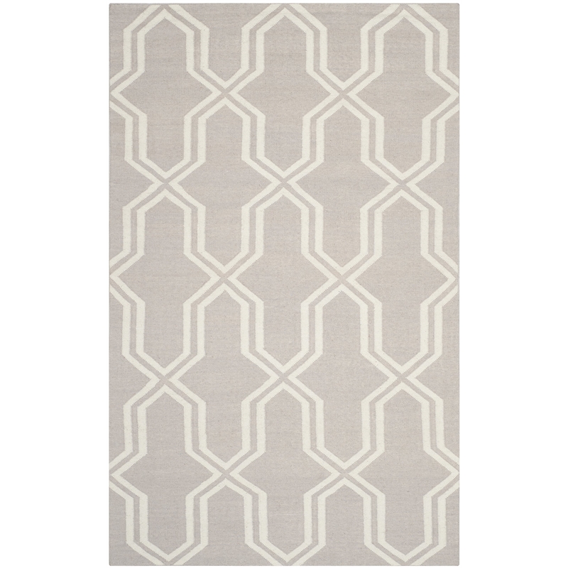 Safavieh Dhurries Light Blue Contemporary Rug - 4' x 6'