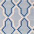 Safavieh Dhurries Light Blue Contemporary Rug - 6' x 9'