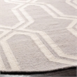 Safavieh Dhurries Light Blue Contemporary Rug - Round 6'
