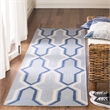 Safavieh Dhurries Light Blue Contemporary Rug - Runner 2'6