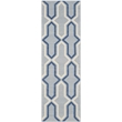Safavieh Dhurries Light Blue Contemporary Rug - Runner 2'6