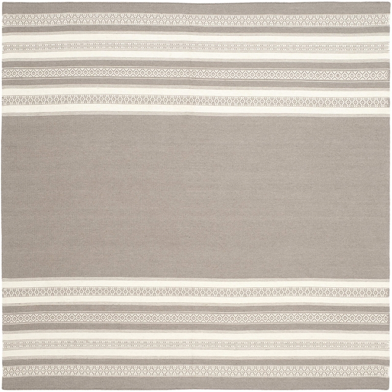 Safavieh Dhurries Light Brown Contemporary Rug - Square 6'