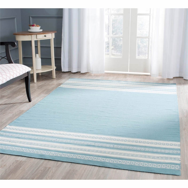 Safavieh Dhurries Grey Contemporary Rug - 3' x 5'