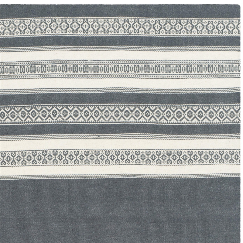 Safavieh Dhurries Grey Contemporary Rug - 3' x 5'