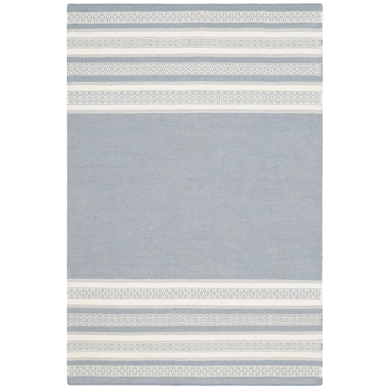 Safavieh Dhurries Grey Contemporary Rug - 4' x 6'