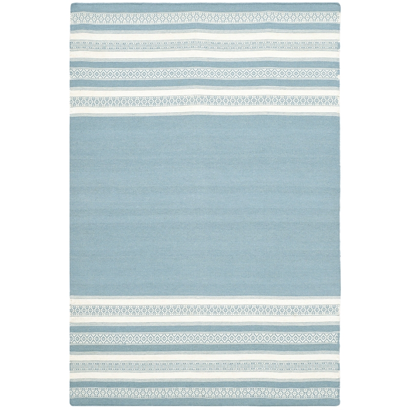 Safavieh Dhurries Turquoise Contemporary Rug - 4' x 6'