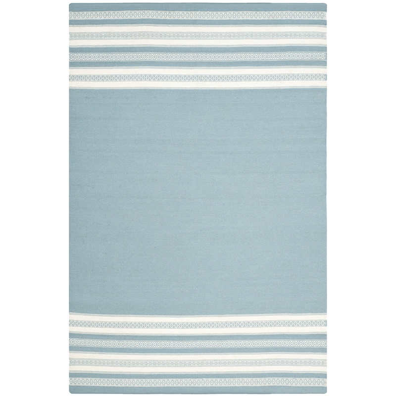 Safavieh Dhurries Turquoise Contemporary Rug - 6' x 9'