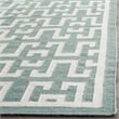 Safavieh Dhurries Seafoam Contemporary Rug - Runner 2'6