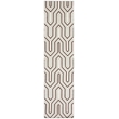 Safavieh Dhurries Grey Contemporary Rug - Runner 2'6