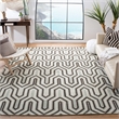 Safavieh Dhurries Grey Contemporary Rug - Square 6'