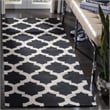 Safavieh Dhurries Black Contemporary Rug - 2'6