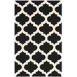 Safavieh Dhurries Black Contemporary Rug - 3' x 5'