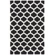 Safavieh Dhurries Black Contemporary Rug - 4' x 6'