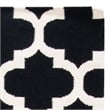 Safavieh Dhurries Black Contemporary Rug - 4' x 6'