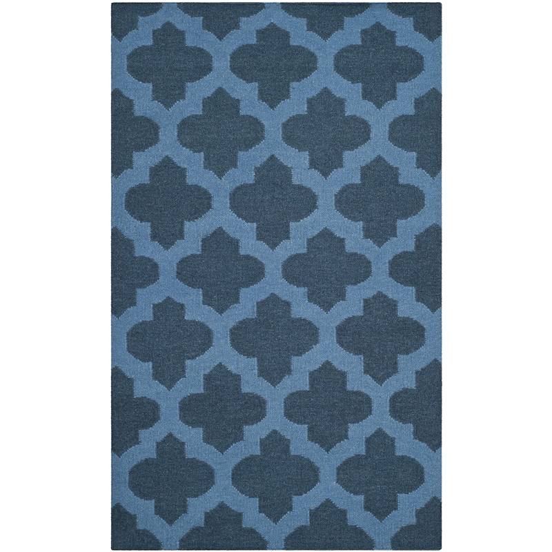 Safavieh Dhurries Ink Contemporary Rug - 3' x 5'