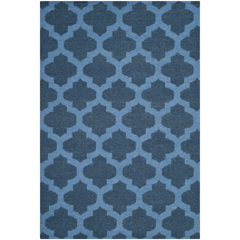 Safavieh Dhurries Ink Contemporary Rug - 4' x 6'