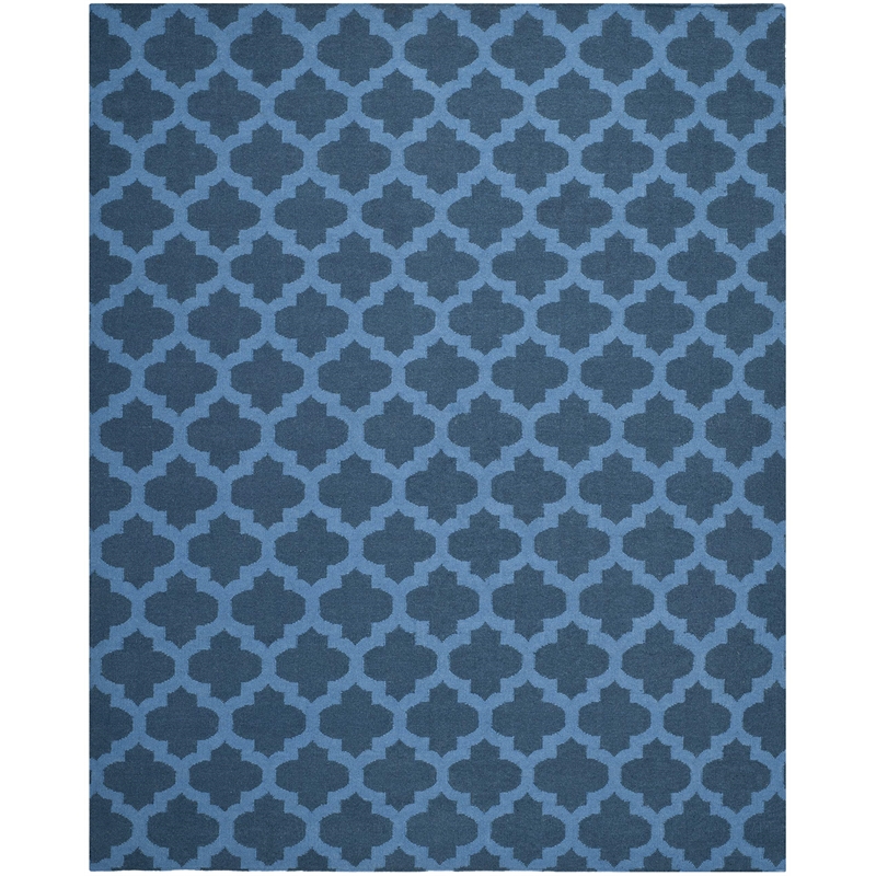 Safavieh Dhurries Ink Contemporary Rug - 8' x 10'