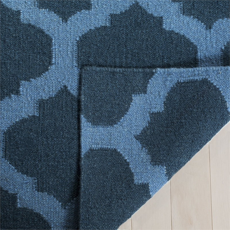 Safavieh Dhurries Ink Contemporary Rug - 8' x 10'