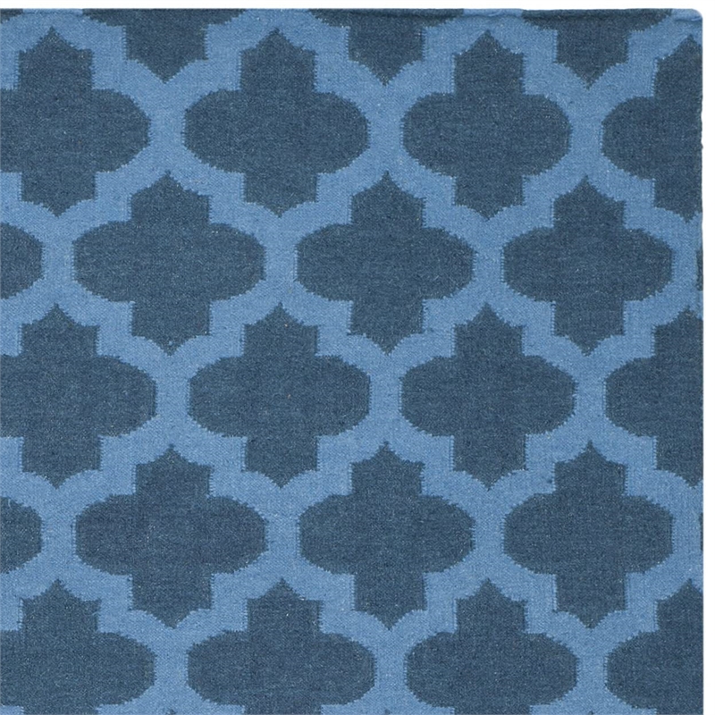 Safavieh Dhurries Ink Contemporary Rug - 8' x 10'