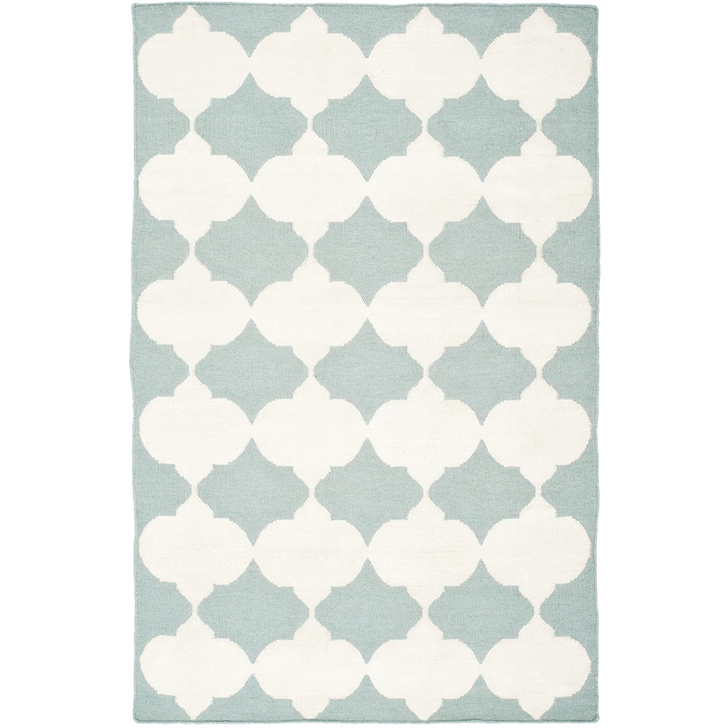 Safavieh Dhurries Blue Contemporary Rug - 4' x 6'