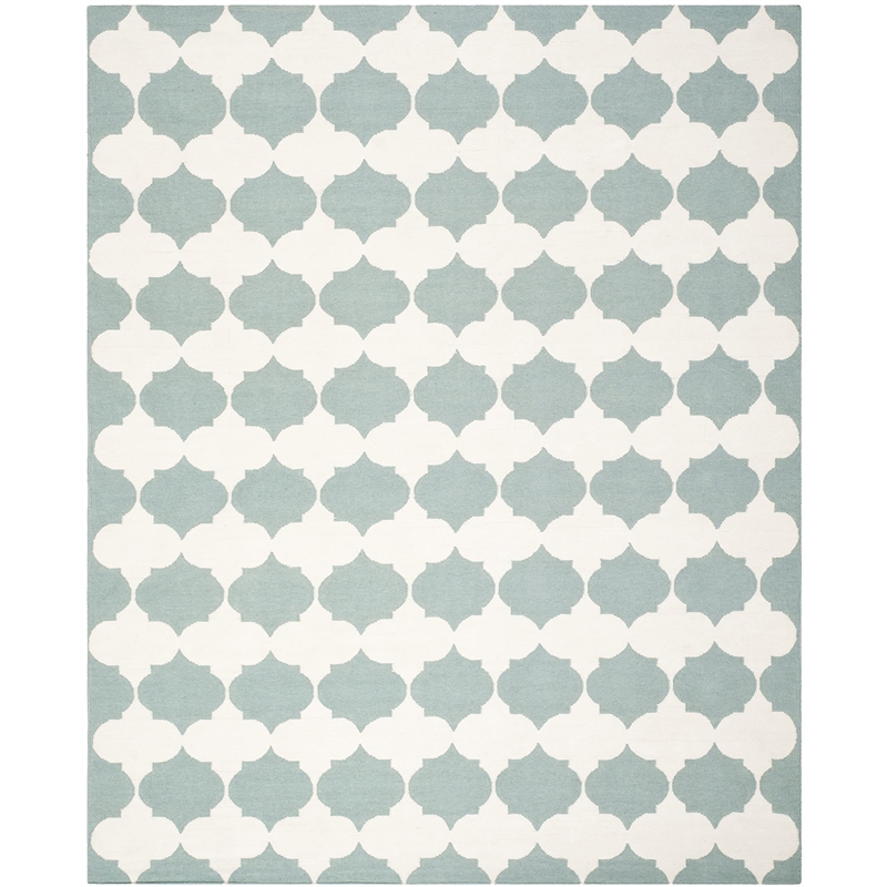 Safavieh Dhurries Blue Contemporary Rug - 8' x 10'
