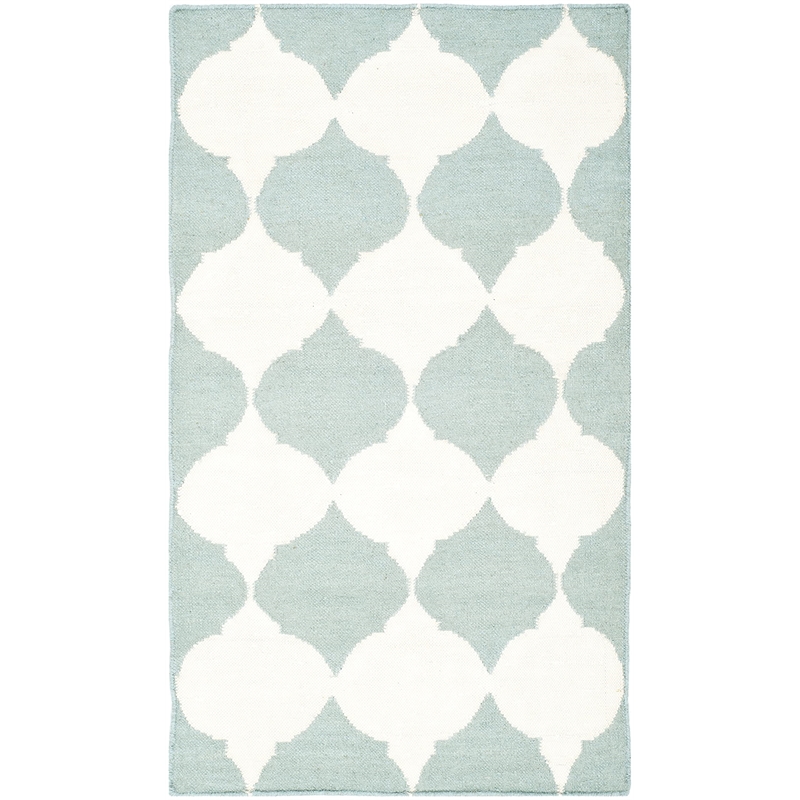 Safavieh Dhurries Blue Contemporary Rug - Runner 2'6