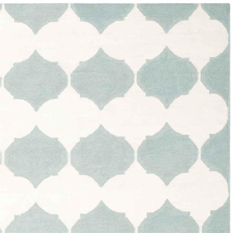 Safavieh Dhurries Blue Contemporary Rug - Square 7'