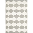 Safavieh Dhurries Grey Contemporary Rug - 4' x 6'