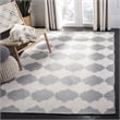 Safavieh Dhurries Grey Contemporary Rug - 6' x 9'