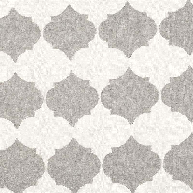 Safavieh Dhurries Grey Contemporary Rug - Round 7'