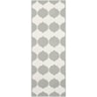 Safavieh Dhurries Grey Contemporary Rug - Runner 2'6