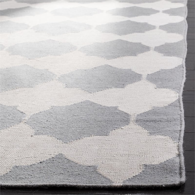 Safavieh Dhurries Grey Contemporary Rug - Runner 2'6