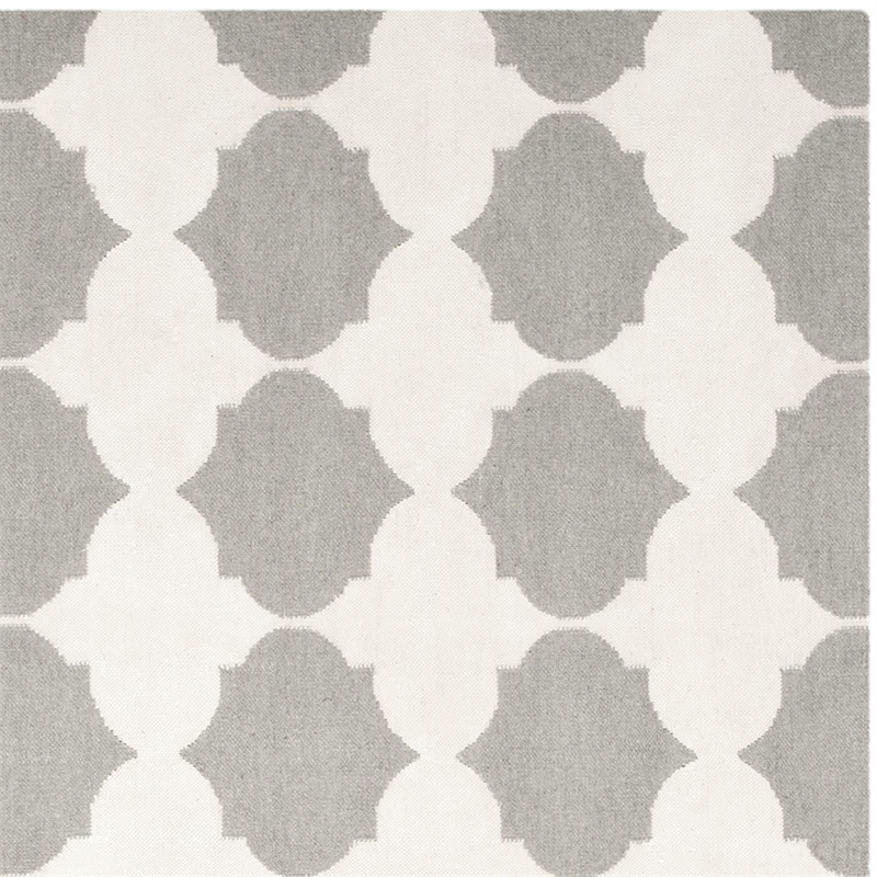 Safavieh Dhurries Grey Contemporary Rug - Square 7'