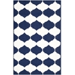 Safavieh Dhurries Navy Contemporary Rug - 4' x 6'