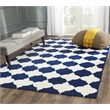 Safavieh Dhurries Navy Contemporary Rug - 6' x 9'