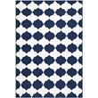 Safavieh Dhurries Navy Contemporary Rug - 6' x 9'