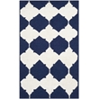 Safavieh Dhurries Navy Contemporary Rug - Runner 2'6
