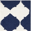 Safavieh Dhurries Navy Contemporary Rug - Runner 2'6