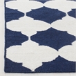Safavieh Dhurries Navy Contemporary Rug - Runner 2'6