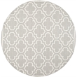 Safavieh Dhurries Grey Contemporary Rug - Round 7'