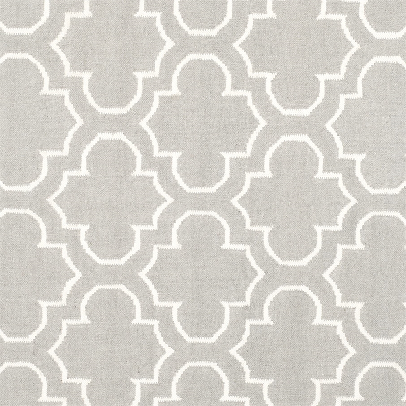 Safavieh Dhurries Grey Contemporary Rug - Round 7'