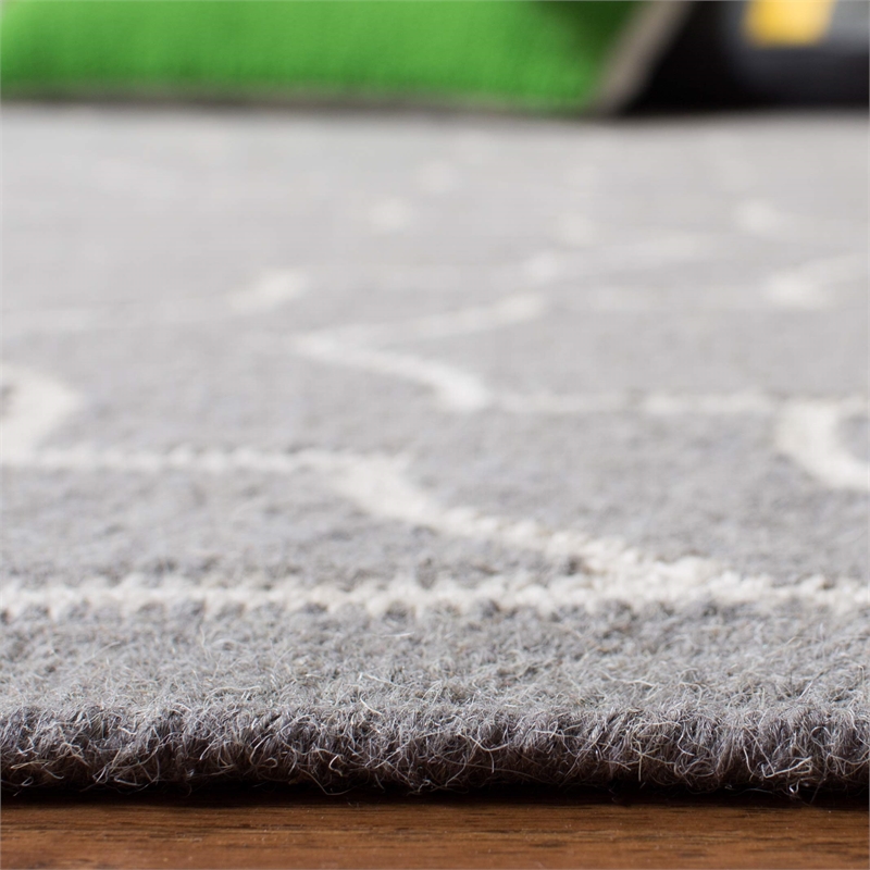 Safavieh Dhurries Grey Contemporary Rug - Runner 2'6