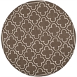 Safavieh Dhurries Brown Contemporary Rug - Round 7'