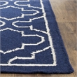 Safavieh Dhurries Navy Contemporary Rug - 4' x 6'