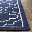 Safavieh Dhurries Navy Contemporary Rug - 5' x 8'